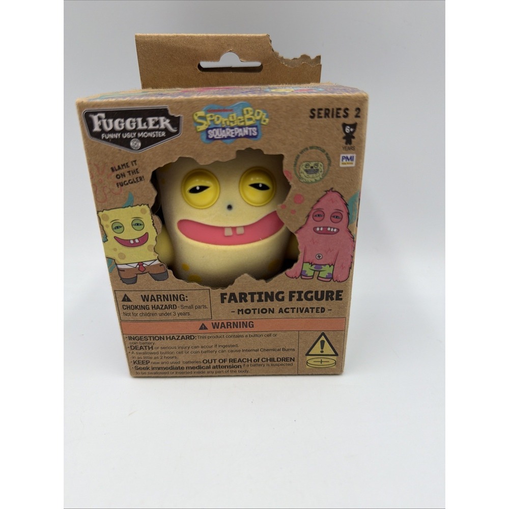 Spongebob Squarepants Farting Fuggler Series 2 Sensor-Activated Figure NIB